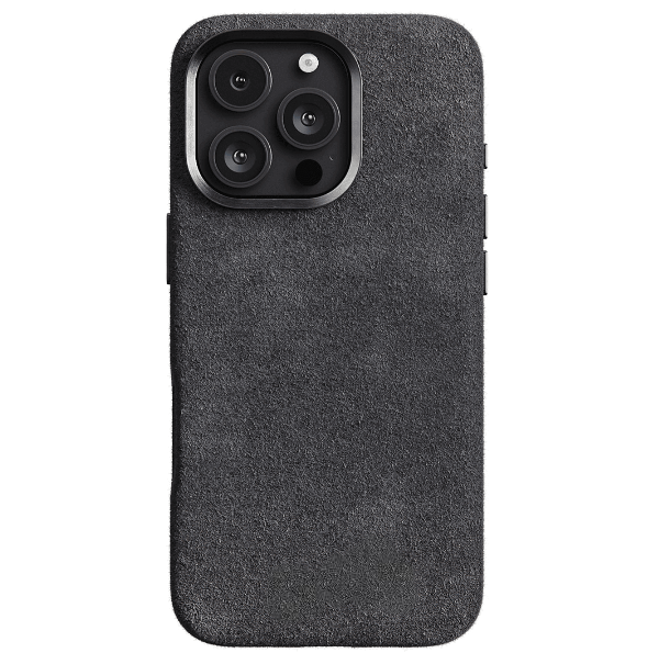 iPhone 16 Pro Max - Alcantara Case - Gris Oscuro