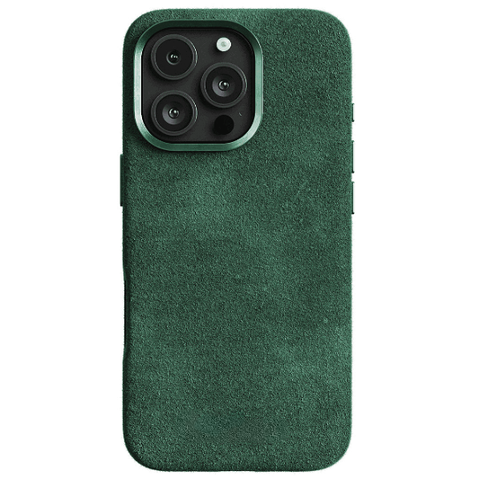 iPhone 16 Pro - Alcantara Case- Verde Medianoche