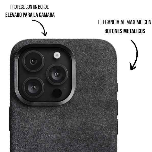 iPhone 16 Pro Max - Alcantara Case - Gris Oscuro